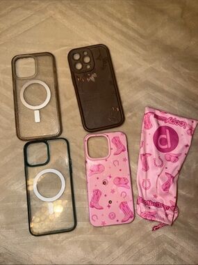 iPhone 15 max cases - all in good condition, loopy needs a new loop